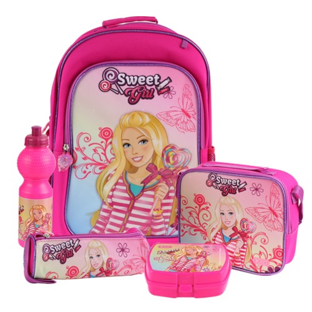 Baby Products Online - Barbie Kawaii Cartoon School Bag Kids Backpack Purse  Cute Zipper Backpack Girls and Boys Backpack Kids Wallet and Bags - Kideno