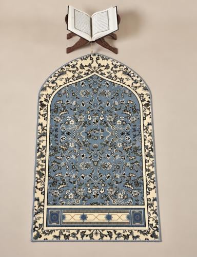سجادة صلاة الروضة اللون السماوي