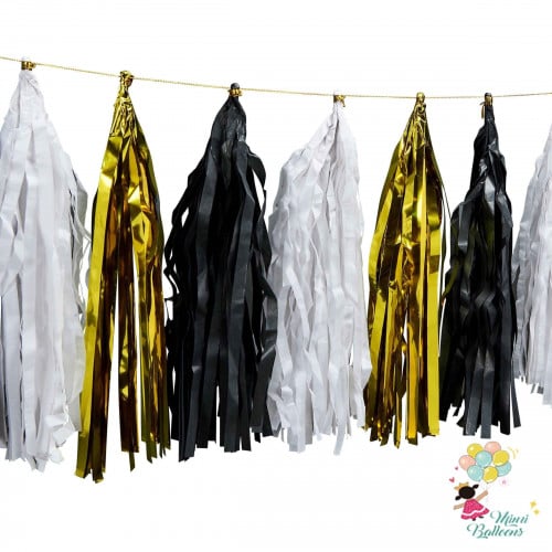 دناديش ذهبي وأبيض وأسود