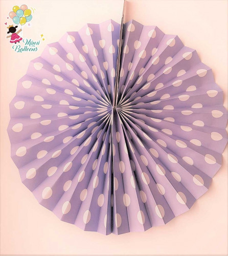 مراوح موف فاتح جداا منقط بأبيض