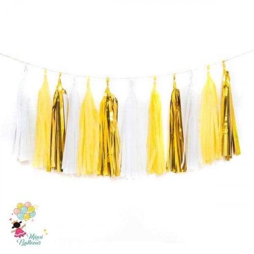 دناديش ذهبي وأصفر وأبيض