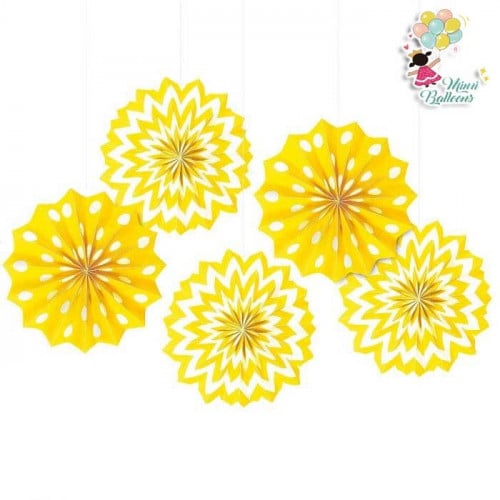 مراوح أصفر منقط بأبيض