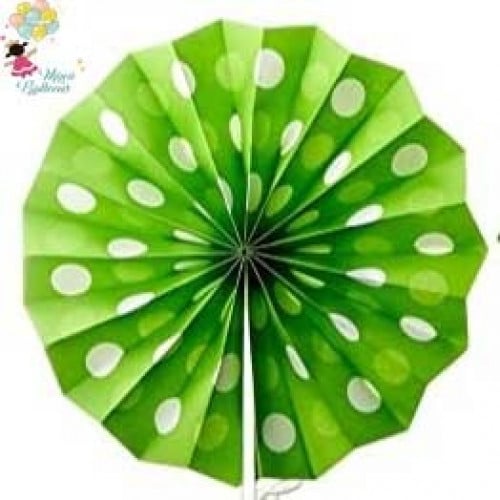 مراوح تفاحي منقط بأبيض