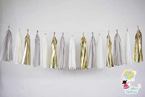 دناديش ذهبي ورمادي وأبيض