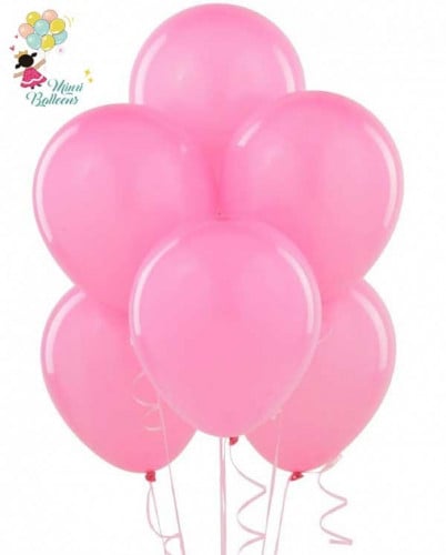 بالونات هيليوم وردي روز