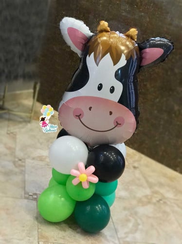 بالون بقرة بقاعدة