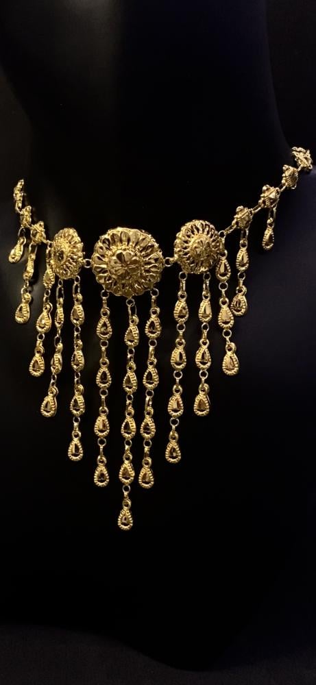 مخنق كرسي جابر عيار 21 وزن 9.5 جرام