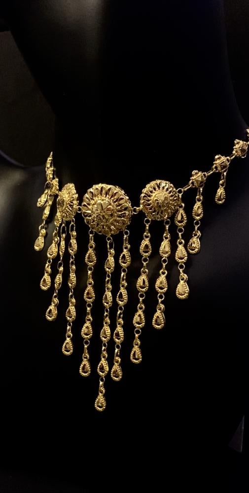 مخنق كرسي جابر عيار 21 وزن 9.5 جرام