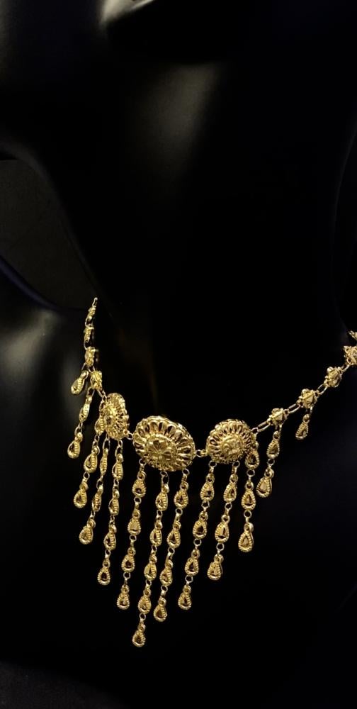 مخنق كرسي جابر عيار 21 وزن 9.5 جرام