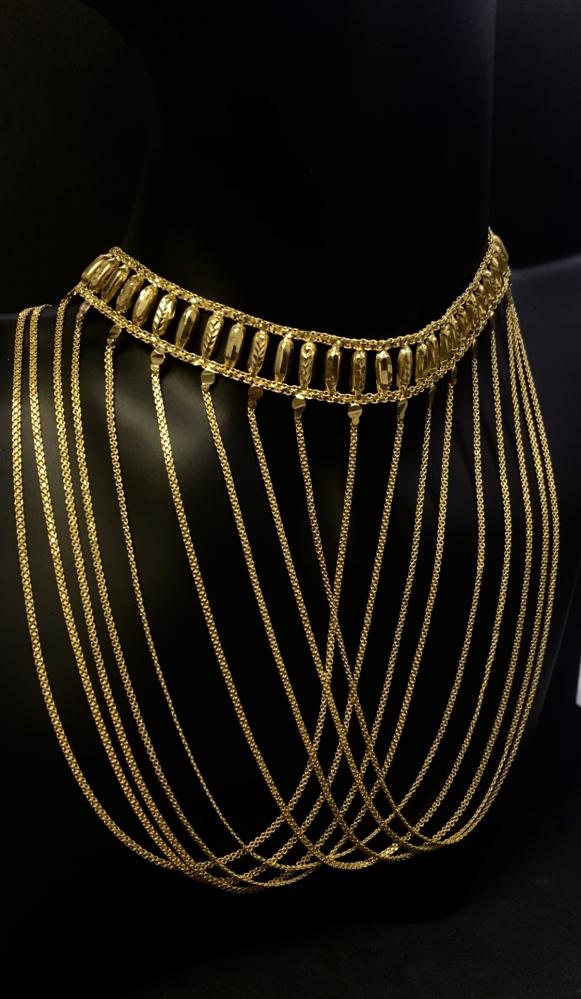 مخنق فخم عيار 21 وزن 27.1 جرام