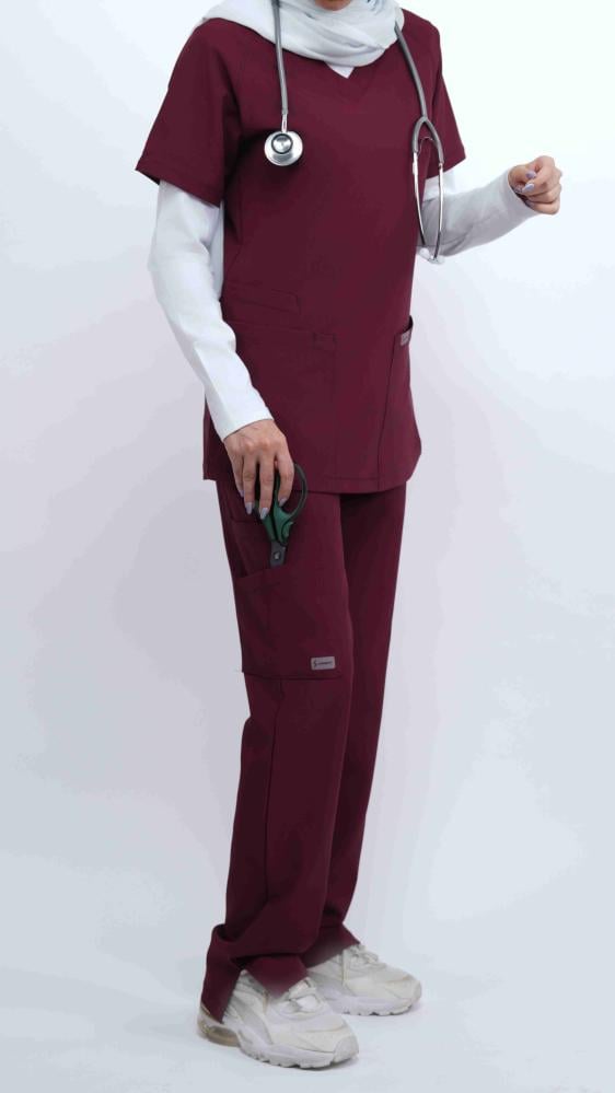 سكرب سوار أكتف نسائي عنابي