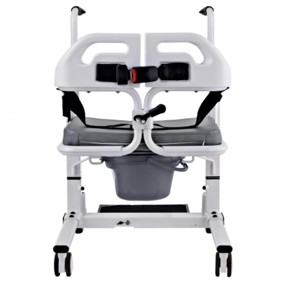 Electric Split-Seat Patient Lift & Commode Wheelchair | Multiple