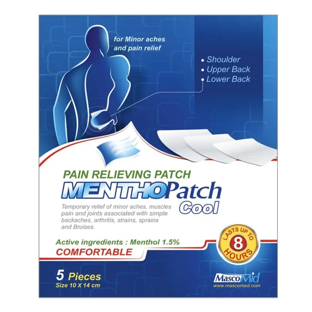 لصقة مينثو باتش بارد لتخفيف الآلام والأوجاع البسيطة Pain Relieving Pat غيداء الطبيه متجر إلكتروني