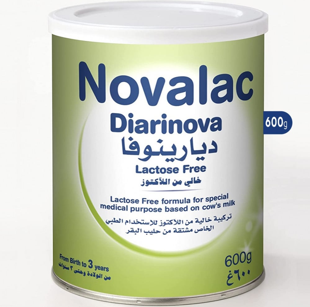 خط معدني كاف استقالة  حليب اطفال نوفالاك ديارينوفا خالي من اللاكتوز 600 جرام NOVALAC DIARINOVA  LACTOSE FREE - Ghaydaa Medical Store