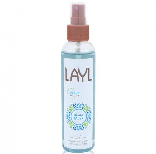 بخاخ ليل معطر منعش للجسم بالمسك 150مل LAYL MUSK FR...