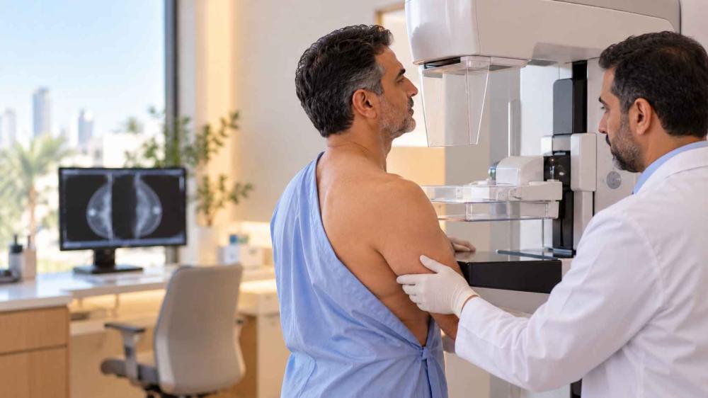 سرطان الثدي للرجال: الأعراض والفرق عن التثدي والتشخيص والعلاج