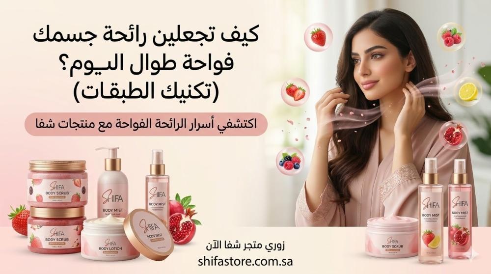 كيف تجعلين رائحة جسمك فواحة طوال اليوم؟ (تكنيك الطبقات)