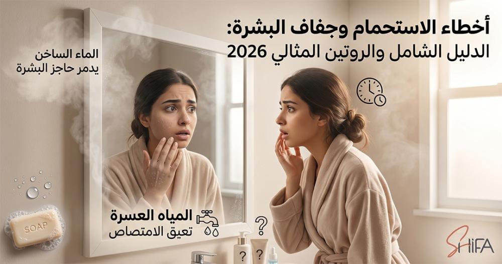 أخطاء الاستحمام وجفاف البشرة: الدليل الشامل والروتين المثالي 2026