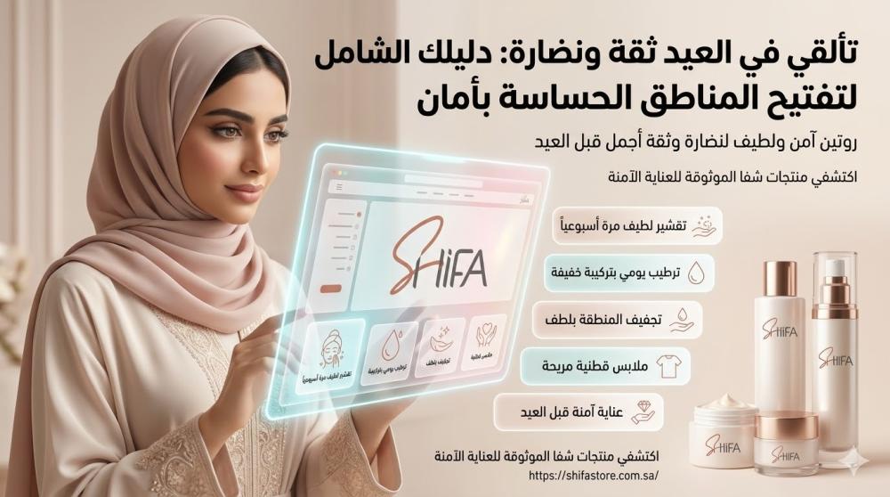 تألقي في العيد ثقة ونضارة: دليلك الشامل لتفتيح المناطق الحساسة بأمان