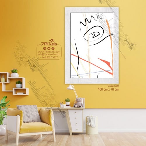 لوحة ديكور قماشية بتصميم مودرن