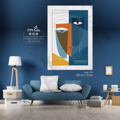 لوحة ديكور قماشية بتصميم مودرن