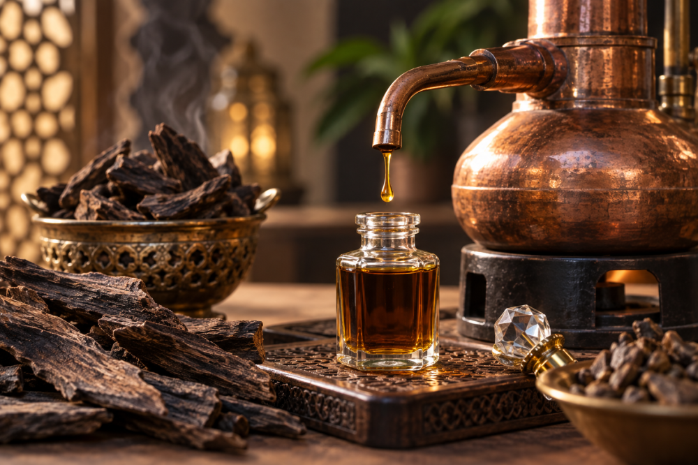 كيف يصنع دهن العود​ ؟ - قشوة الطيب