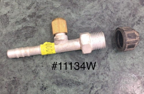 CONNECTOR 3-8 180D MALE O-RING WITH R-12 VALVE No 11134W