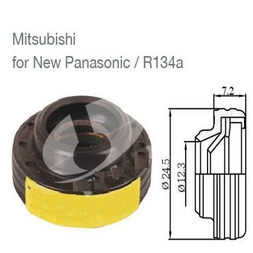#11067W صوفة كمبروسر باناسونيك ومتسوبيشي / COMPRESSOR SHAFT SEAL MITSUBISHI-PANASONIC