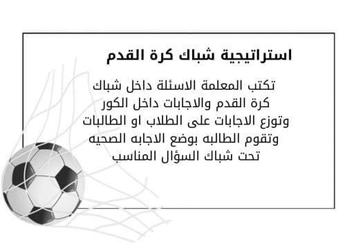 استراتيجية شباك كرة القدم