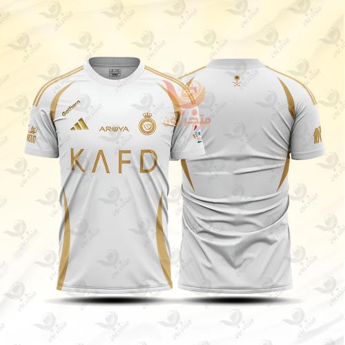 تيشيرت النصر الابيض الجديد 2025-2024
