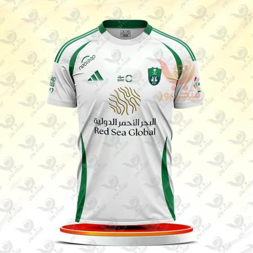 تيشيرت الاهلي السعودي الابيض الجديد 2024/2025
