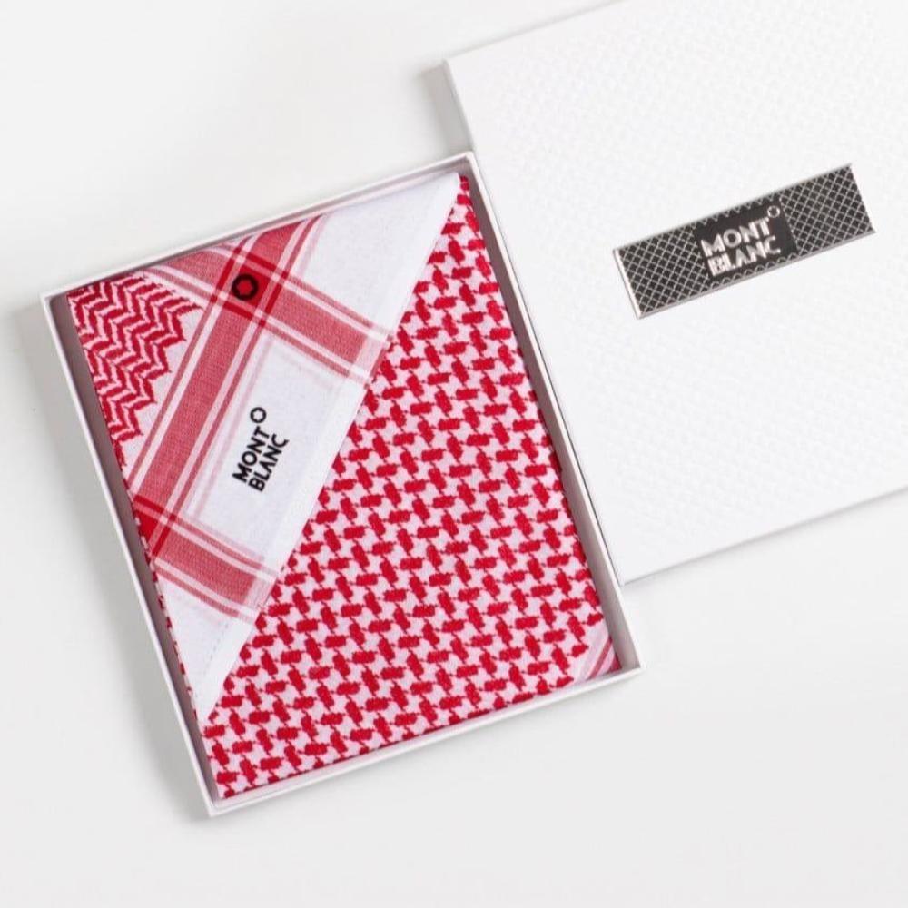 شماغ مونت بلانك الأحمر الإصدار الجديد لعام 2025 يعتبر هدية فاخرة