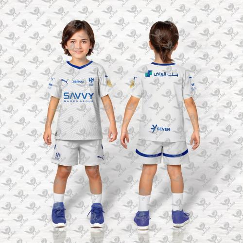 طقم الهلال الجديد اطفال لون أبيض 2024/2025 -مقاس و...