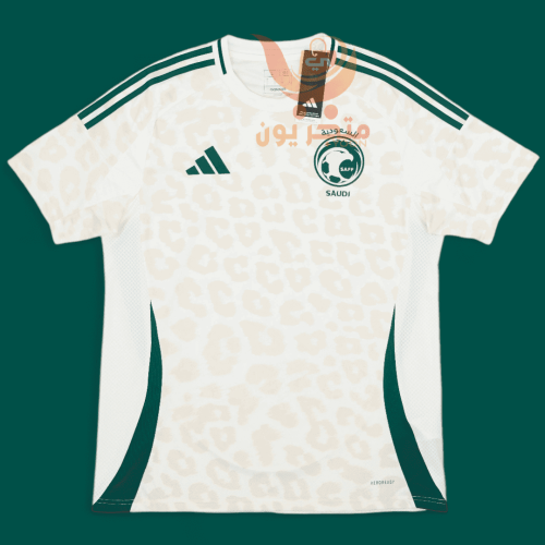 تيشيرت المنتخب السعودي الجديد الابيض 2025-2024