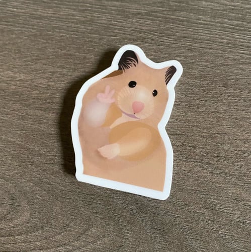 ملصق Peace Hamster