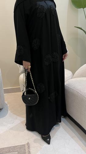 عبايه ورده + طرحه