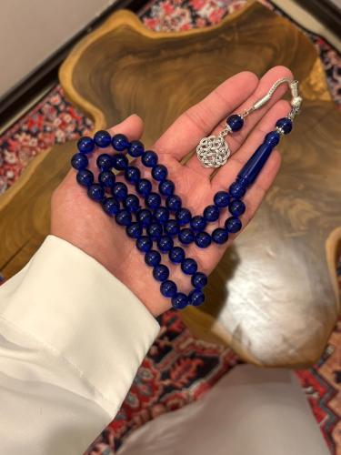 سبحة بكلايت كحلي شفاف