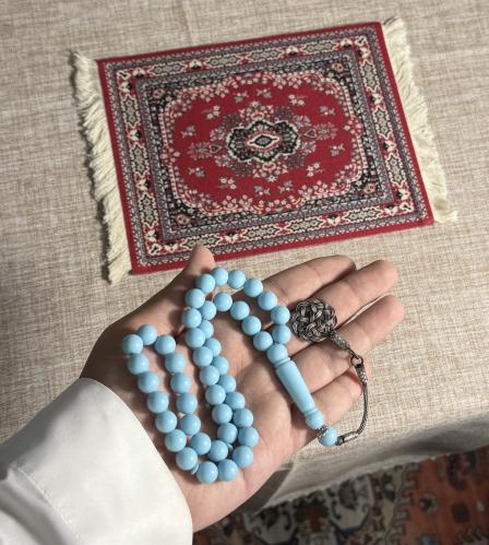 سبحة بكلايت تيفني طربزونة فضة