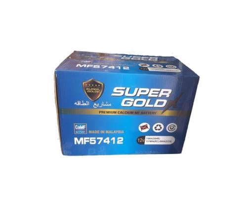 بطارية سوبرجولد 74 أمبير SUPER GOLD 74 Ah 12V MF57...