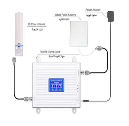 مقوي شبكة ارسال الجوال 4 جي مع هوائي 360 درجة يدعم...