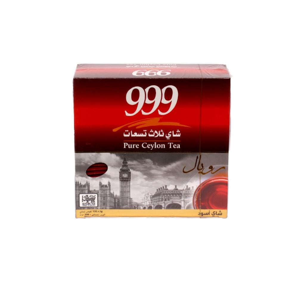 شاي ثلاثة تسعات 100 كيس