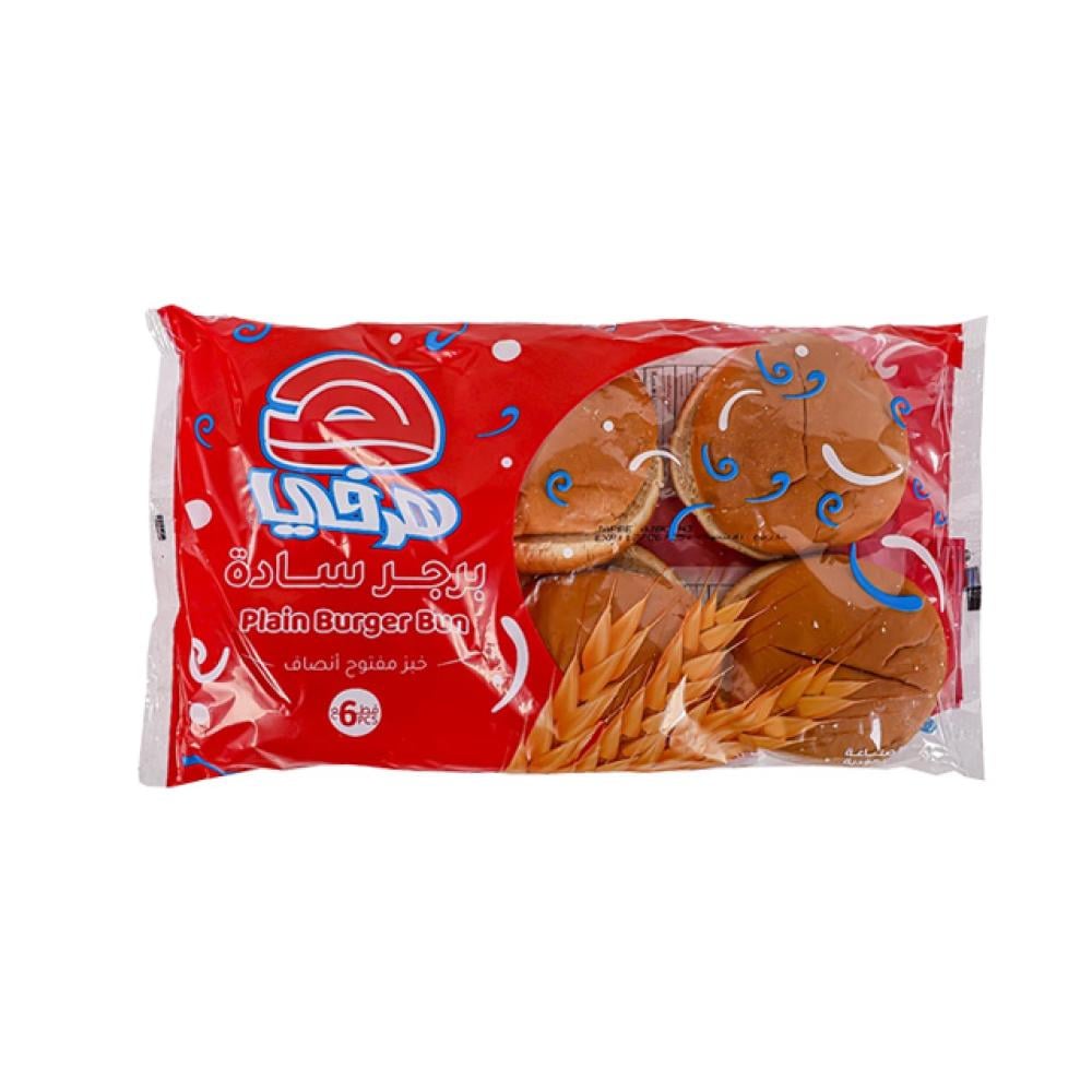 هرفي خبز برجر سادة 6 قطع