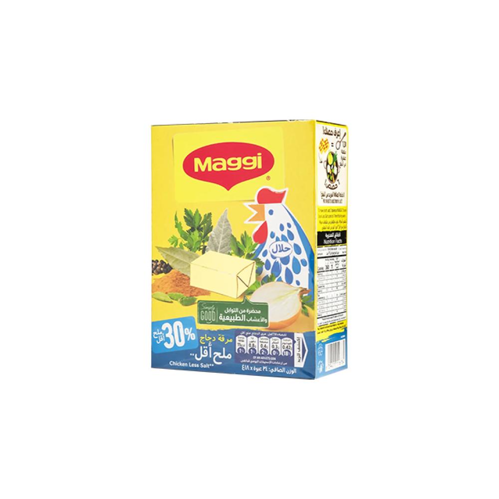 ماجي مرقة دجاج قليل الملح  24×18جم
