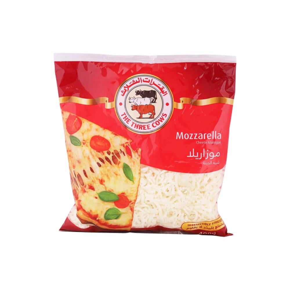 البقرات الثلاث شبيه جبنة موزاريلا مبشورة 400 جم