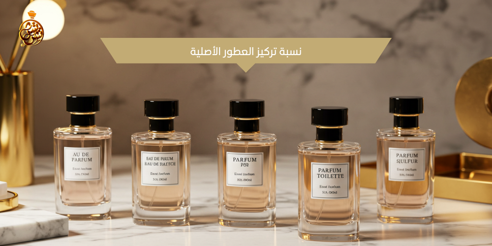 نسبة تركيز العطور الأصلية