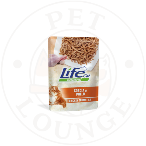 طعام رطب ظرف للقطط بافخاذ الدجاج - 70g Life Cat