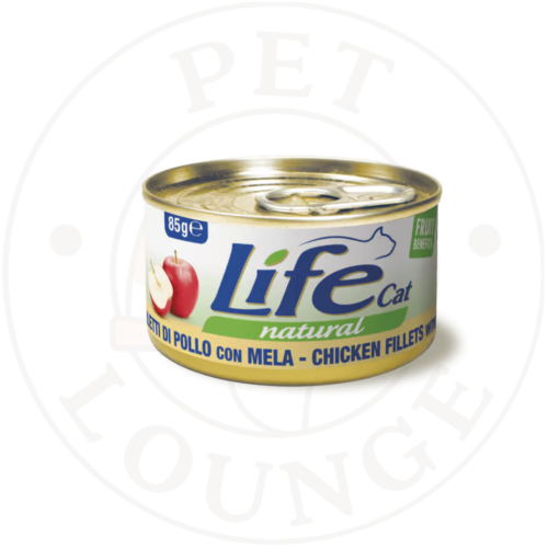 طعام رطب معلب للقطط فيلية دجاج بالتفاح - 85g LifeC...