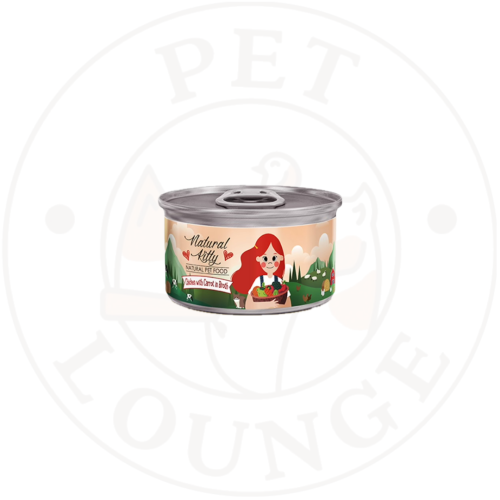 طعام رطب معلب للقطط دجاج وجزر بالمرق - 80g Natural...