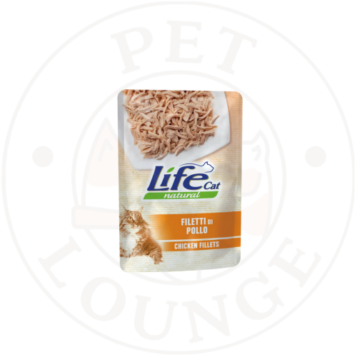 طعام رطب ظرف للقطط فيلية دجاج - 70g Life Cat