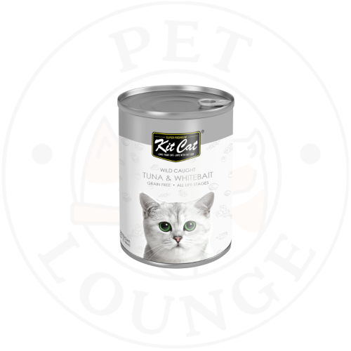 طعام رطب معلب للقطط بالتونة وصغار السمك- Kit Cat 4...